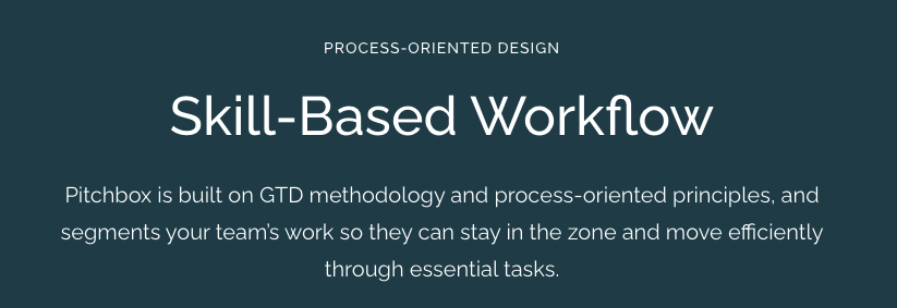 Skill based workflow Pitchbox